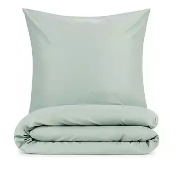 Комплект пододеяльников Blumtal — супермягкий и уютный комплект постельного белья из матовой микрофибры, без катышков и морщин, с 2 наволочками, 240 x 220 и 40 x 70 (2X), летний зеленый