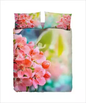 Комплект Пододеяльников "цветок Персика" 250X200 Bassetti, розовый