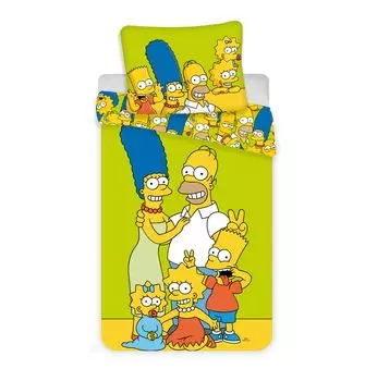 Комплект пододеяльников Gren The Simpsons Family, 100 % хлопок Jerry Fabrics