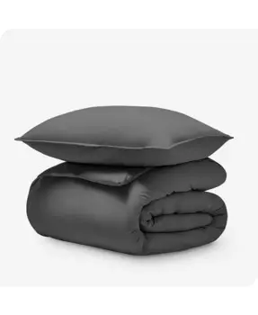 Комплект пододеяльников из джерси из органического хлопка Twin/Twin XLong Bare Home, серый