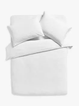 Комплект пододеяльников из хлопчатобумажной ткани John Lewis Stripe, белый