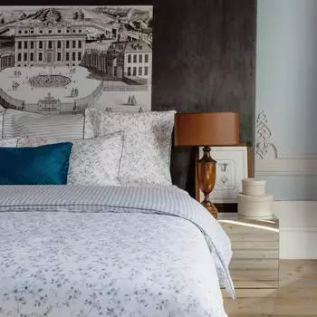 Комплект пододеяльников из хлопкового атласа с перцем Lameirinho, синий