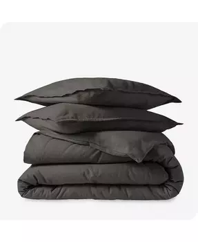 Комплект пододеяльников из хлопковой фланели Twin/Twin XL Bare Home, серый