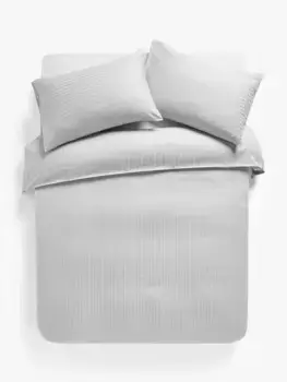 Комплект пододеяльников John Lewis Soft and Silky Satin Stripe 400 Thread Count Duvet, цвет grey/multi