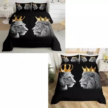 Комплект пододеяльников + комплект одеял Castle Fairy Lion, размер Queen, 6 шт.