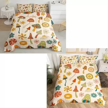 Комплект пододеяльников + комплект одеял Castle Fairy Hippie Mushroom, двойной размер