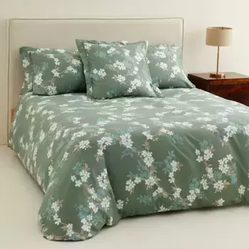 Комплект пододеяльников Narumi из хлопка и атласа El Corte Ingls, вода