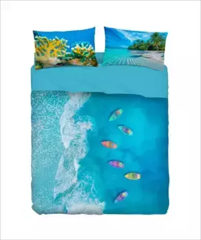 Комплект Пододеяльников С цветными Лодками 250X200 Bassetti, бирюзовый