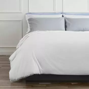 Комплект пододеяльников с простыней из мерсеризованного египетского хлопка 200 нитей Touch Bassols, белый