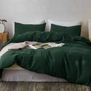 Комплект пододеяльников TOCOMOA Cal King, Dark Green