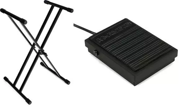 Комплект подставки для клавиатуры Gator Frameworks GFW-KEY-2000X Deluxe X-Style с педалью сустейна M-Audio SP-1 Gator Frameworks + M-Audio GFW-KEY-2000X=1 MA99005080400=1