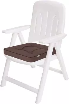 Комплект подушек для сидений, подушки для сидений, мягкие подушки, для улицы/в помещении, для улицы/в помещении, для сада, для зимы, отдыха, лета, для отдыха, темно-синего, эко-льна Hobbygarden, коричневый