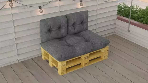 Комплект подушек из поддона ВОДОНЕПРОНИЦАЕМАЯ подушка для сиденья подушка для спины 120x80 см 60x40 см НОВИНКА Размер и цвет: НАБОР ИЗ 3 ПРЕДМЕТОВ СЕРЫЙ ЧЕРНЫЙ VIA MALL