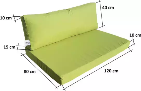 Комплект подушек Natalia Spzoo, зеленый