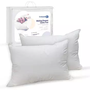 Комплект подушек с гусиным пухом Continental Bedding 2 шт, белый