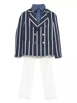 Комплект полосатых брюк Colorichiari, синий