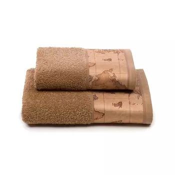 Комплект полотенец Alviero Martini Geo Classic, 2 предмета, коричневый