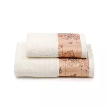 Комплект полотенец Alviero Martini Geo Classic, 2 предмета, айвори