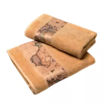 Комплект полотенец Alviero Martini Geo Classic, 5 предметов, коричневый