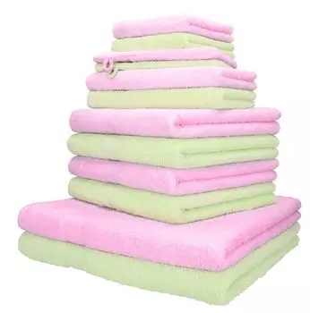 Комплект полотенец Betz 12 PALERMO 100% хлопок цвет: синий Betzshop, розовый