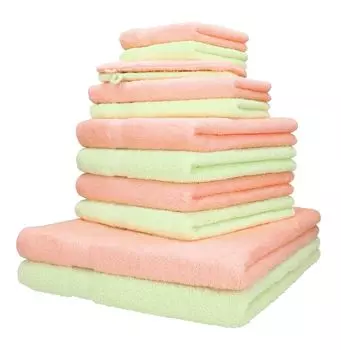 Комплект полотенец Betz, 12 предметов PALERMO 100% хлопок Цвет: антрацит Betzshop, оранжевый