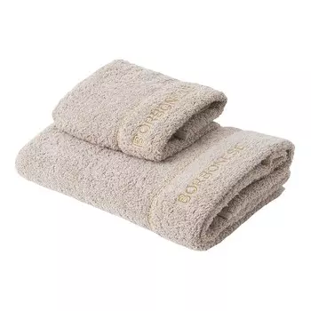 Комплект полотенец Borbonese Fine OP, 2 предмета, бежевый