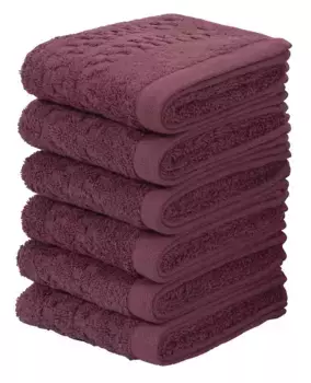 Комплект полотенец для дома "Regona Home affaire (6 шт.), цвет bordeau