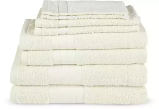 Комплект полотенец доброе утро "Uni" (набор, 8 шт.), с тканым краем Good morning 70х140 см (8 шт.), цвет Cream