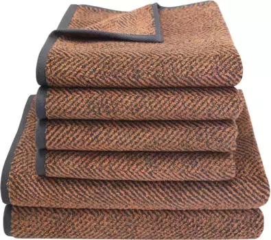 Комплект полотенец Dyckhoff "Золотые оттенки Елочка" (6 шт.), цвет kupfer
