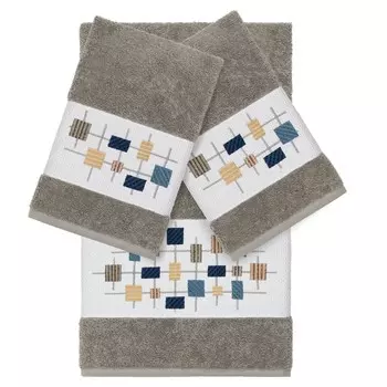 Комплект полотенец Linum Home Textiles Khloe, темно-серый