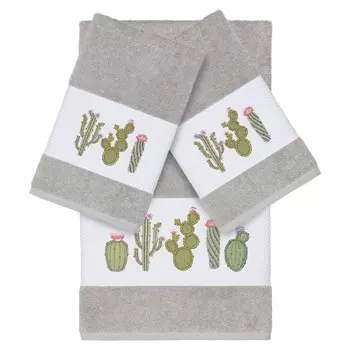 Комплект полотенец Linum Home Textiles Mila, светло-серый