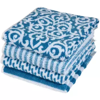 Комплект полотенец PAD «Семейный», (8 шт.), Производство Европа, цвет Blue