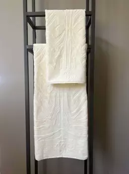 Комплект полотенец Roberto Cavalli Zebrona, 2 предмета, экрю