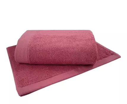 Комплект полотенец Somma Origami, 2 предмета, ярко-розовый