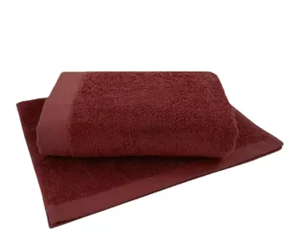 Комплект полотенец Somma Origami, 2 предмета, темно-красный
