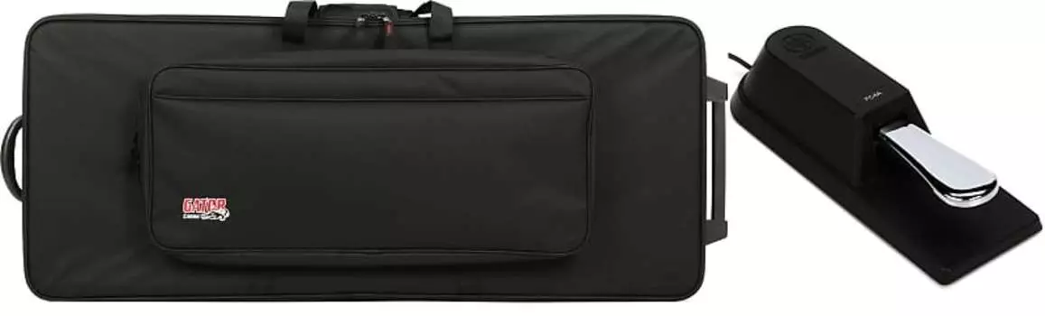 Комплект полужесткого чехла для клавиатуры Gator GK-61 с педалью сустейн/ножным переключателем Yamaha FC4A Yamaha + Gator FC4A=1 GK-61=1