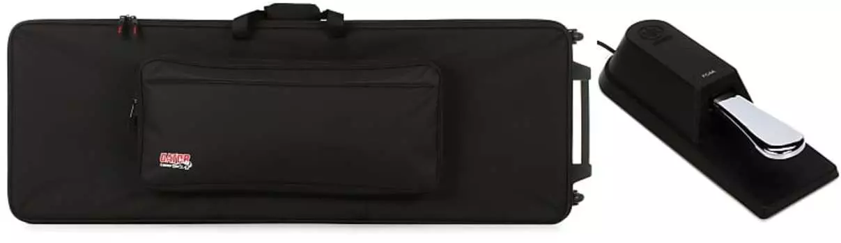 Комплект полужесткого чехла для клавиатуры Gator GK-76 с педалью сустейна/ножным переключателем Yamaha FC4A Yamaha + Gator FC4A=1 GK-76=1