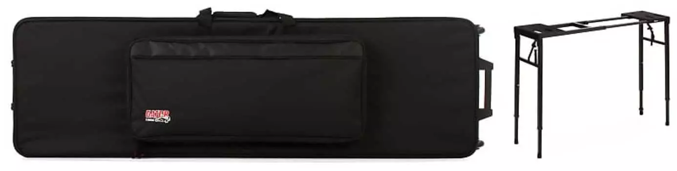 Комплект полужесткого чехла для клавиатуры Gator GK-88-SLIM с каркасами Gator GFW-UTILITY-TBL Стол для клавиатуры повышенной прочности Gator + Gator Frameworks GK-88 SLIM=1 GFW-UTILITY-TBL=1