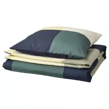 Комплект постельного белья, 2 предмета,мультиколор, 155х220/80х80 см, BRUNKRISSLA IKEA