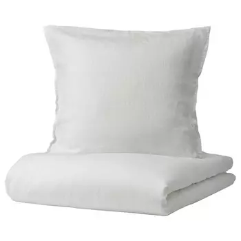 Комплект постельного белья, 2 шт., белый, 155х220/80х80 см, DYTG IKEA