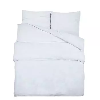 Комплект постельного белья Ankonbej белый 135х200 см легкая микрофибра