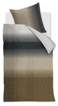 Комплект постельного белья Beddinghouse Mako из сатина Duco цвет антрацит размер 155х220+80х80