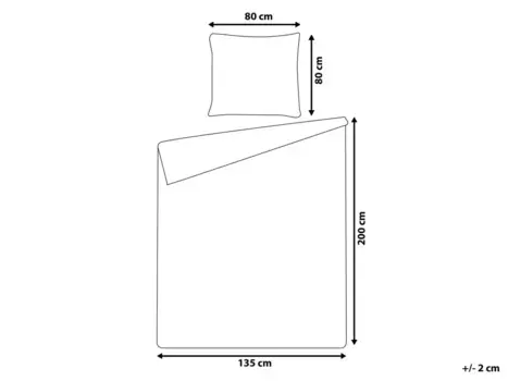 Комплект постельного белья Beliani, синий