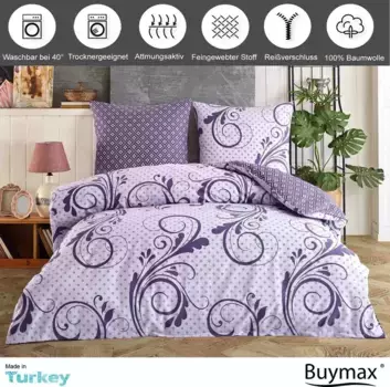 Комплект постельного белья Buymax, фиолетовый