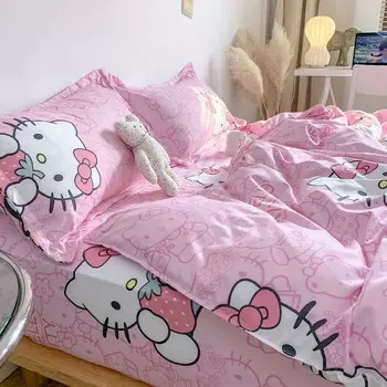 Комплект постельного белья Cartoonstore Sanrio Hello Kitty, розовый