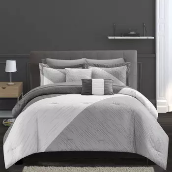 Комплект постельного белья Chic Home Naom, серый