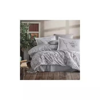 Комплект постельного белья Clasy Ranforce Double Messina V1 Серый