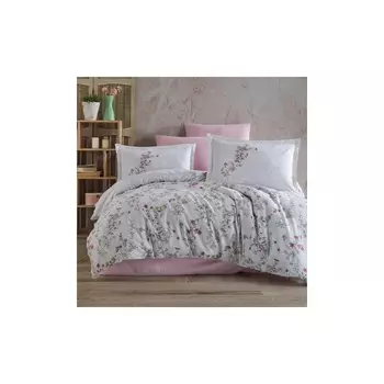 Комплект постельного белья Clasy Ranforce Double Novara V1 Розовый