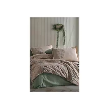 Комплект постельного белья Clasy Satin Barleta V1 Бежевый