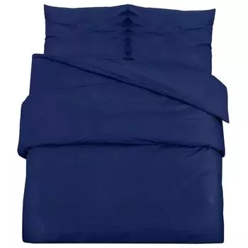 Комплект постельного белья Cloris Designer Furniture Темно-синий, 260x240 см, Светлая микрофибра, Новинка 2024 г Vidaxl